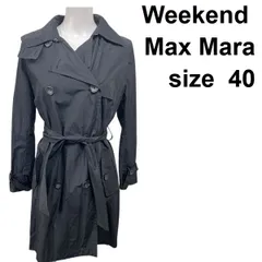 ◆ ウイークエンドマックスマーラ Weekend Max Mara トレンチコート 黒 40 M レディース S5Y231のサムネイル