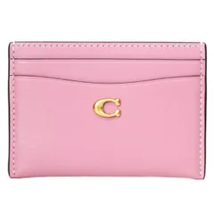 コーチ カードケース COACH レザー エッセンシャル C ロゴ カードケース スリム パスケース 定期入れ 名刺入れ トゥルーピンク CM435