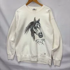 LEE HEAVY WEIGHT COTTON BLEND 馬 プリントスウェット サイズⅬ MADE IN USA 07120912　872