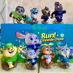 8種セットBOX ミニソ ズートピア2 フィギュア ディズニー ジュディ ニック ゲイリー ニブルズ アソートボックス MINISO 海外限定 ZOOTOPIA2 figure  Run! Citywide Chase