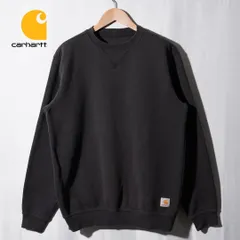 カーハート Carhartt スウェット M 相当 表記 S ブラック ロゴ刺繍 ワーク テック ストリート オーバーサイズ 裏起毛 アメカジ 古着 F362