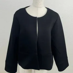 Kunnys. クニーズ ノーカラージャケット LL ほぼ未使用 フォーマル オケージョン 黒　20250905-0011