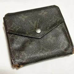 【送料無料】Louis Vuitton/ルイヴィトン/三つ折り財布/ウォレット/サイフ/モノグラム/ブラウン/汚れ経年劣化あり/中古品