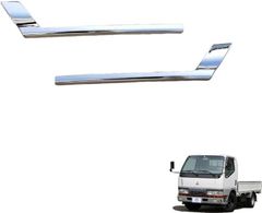 FDONG 三菱ふそう NEWキャンター H5.11～H14.6 メッキ ウインカー ガーニッシュ 左右セット 標準 ワイド 共通 (ブラック)