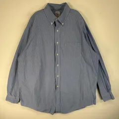 古着 80's～90's/80年代～90年代 ヴィンテージ ブルックスブラザーズ Brooks Brothers 長袖シャツ USA製 Makers 胸ポケ XL  ブルー系 チェック メンズ