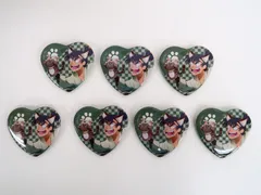 7点セット/食満留三郎 ナンジャタウン ハート缶バッジ 劇場版 忍たま乱太郎 ドクタケ忍者隊 最強の軍師