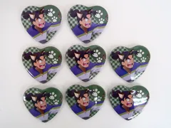 8点セット/潮江文次郎 ナンジャタウン ハート缶バッジ 劇場版 忍たま乱太郎 ドクタケ忍者隊 最強の軍師