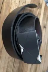 ブラック 自動 バックル ベルト