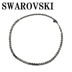 スワロフスキー SWAROVSKI 5682593 ネックレス インバー テニス ペンダント アクセサリー レディース ガンメタル