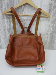 fes レザー リュック バッグ レディース 茶系 中古品