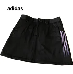 【adidas/アディダス】ゴルフ スカート ゴルフウエア ミニスカート ミニ丈 ブラック 黒  中わた 洗濯OK（中古）