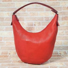 美品】ワールドレップ オーストリッチ ワンショルダーバッグ 赤 レッド 