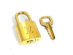 ■美品■ LOUIS VUITTON ルイヴィトン カデナ 南京錠 パドロック 300 鍵 キー ゴールド系 DJ8084