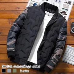ダウンジャケット メンズ 切り替え迷彩アウター 春 光沢 防水 白 ダウン ロング コスパ ブランド ショート 細身 人気 ボア おすすめ コート