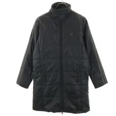 adidas アディダス 中綿コート M ブラック レディース 古着
