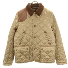 RALPH LAUREN ラルフローレン キルティングジャケット 9 ベージュ 中綿 襟コーデュロイ レディース 古着