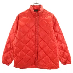 mont-bell モンベル インナー ダウンジャケット L 朱色系 収納袋付き アウトドア レディース 古着