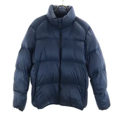 UNIQLO ユニクロ ウルトラライトダウンジャケット L ネイビー 収納袋付き メンズ 古着