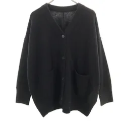 JOURNAL STANDARD ジャーナルスタンダード ウール100％ 長袖 Vネック ニット カーディガン F ブラック レディース 古着