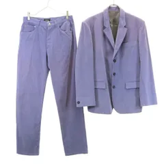 A.P.C. アーペーセー フランス製 コーデュロイ テーラードジャケット 上下 セットアップ S/32 パープル系 ボタンフライ メンズ 古着のサムネイル