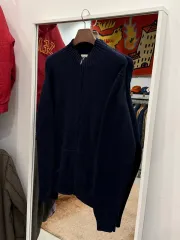 00s L.L.Bean エルエルビーン コットン ニット ジップアップ (black)