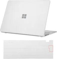 Digi-Tatoo Surface Laptop 13インチ モデル：2095対応 ハード ケース 保護カバー 軽量 耐久 傷防止 + 日本語配列キーボードカバー付き (マット透明,  Surface Laptop 13)