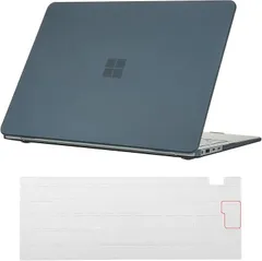 Digi-Tatoo Surface Laptop 13インチ モデル：2095対応 ハード ケース 保護カバー 軽量 耐久 傷防止 + 日本語配列キーボードカバー付き (マットブラック,  Surface Laptop 13)