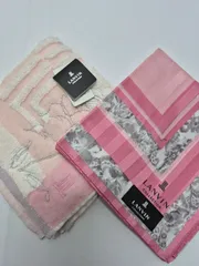 【新品】LANVIN 大判ハンカチ & タオルハンカチ セット