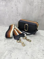 MARC JACOBS マークジェイコブス ザ スナップショット 2way ショルダー クラッチ バッグ 黒 ■■◎レディース
