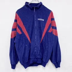 古着 used　90s　adidas　アディダス　ベロアトラックジャケット/ジャージ　ヴィンテージ　紺　ネイビー　Ｍサイズ　