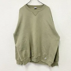古着 used　90s　RUSSELL ATHLETIC　ラッセル　スウェット/トレーナー　ヴィンテージ　前V　ベージュ　XXLサイズ