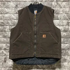 CARHARTT ダックベスト ブラウン カーハート DUCK VEST