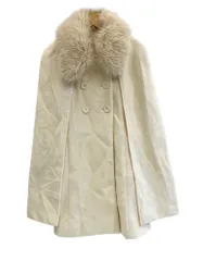 エイミーイストワール eimy istoire フェイクファーカラーマントコート 1122500029-2 コート ホワイト フリーサイズ F 101LT-260