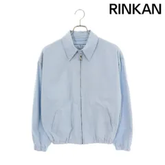 プラダ サイズ:36  292318 1716 ロゴ刺繍オールドギャバジンブルゾン 中古 FK04 プラダ 292318 1716 ロゴ刺繍オールドギャバジンブルゾン レディース