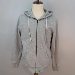 STUSSY　00s　Lサイズ　ジップアップパーカー　フーディ　カンガルーポケット　グレー　コットン100%　ステューシー