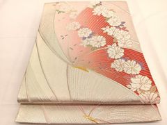 袋帯 孔雀文様 金糸 銀糸 華やか 正絹 - メルカリ