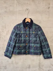 ポロラルフローレン キッズ CHECK キルティング ジャケット 7歳