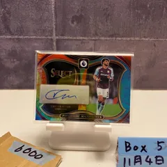 2024-25 Panini Select Premier League Tyrone Mings 01/25 直筆サインカード ASTON VILLA Pitchside Signatures Prizm カード