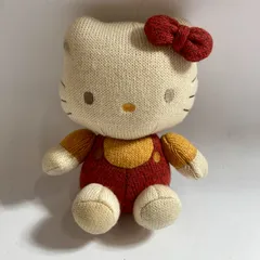 ★ 希少 レア SANRIO サンリオ  Hello Kitty ハローキティ ニットぬいぐるみ 編み PARTNER 現状品 0.1kg