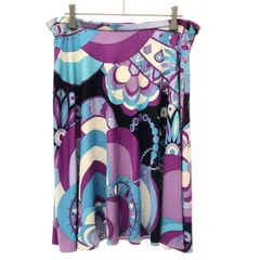 EMILIO PUCCI エミリオプッチ シルクスカート  パープル IT40のサムネイル