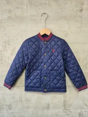 ポロ ラルフローレン キッズ ネイビー キルティング ジャケット 7歳