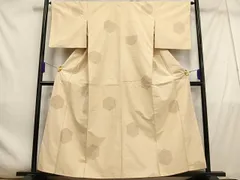 平和屋着物■上質な紬　亀甲文　正絹　逸品　AABE0393oaのサムネイル