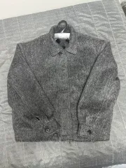 (新品) オーバーサイズ ウール ショートコート ジャケット アウター