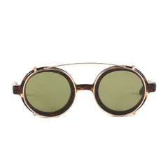 NATIVE SONS ネイティブサンズ サングラス | クリップオン ラウンドレンズ サングラス (Dharma B. clip on) | ハバナフレーム クリアレンズ | 42□26-148 | ブランド 眼鏡 小物【メンズ】【中古】【K4659】 NATIVE SONS ネイティブサンズ サングラス | クリップオン ラウンド