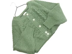 earth music&ecology アースミュージック＆エコロジー ショート丈 カーディガン sizeF/緑 ◇■ レディース