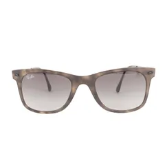 【美品】Ray Ban レイバン サングラス | ウェイファーラー ライトレイ サングラス (WAYFARER LIGHT RAY) | ブラウンハバナーフレーム ブラックグラデーションレンズ | イタリア製 ブランド 眼鏡【メンズ】【中古】