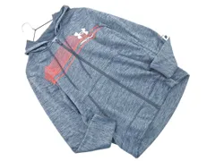 UNDER ARMOUR アンダーアーマー 裏起毛 ロゴ ジップアップ パーカー sizeM/グレー ◇■ メンズ