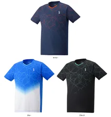 ゴーセン GOSEN テニス ユニ ゲームシャツ メンズ レディース 半袖ゲームシャツ 半袖Tシャツ 部活 チーム クラブ 吸汗速乾 日本ソフトテニス連盟 日本バドミントン協会審査合格品  T2412 20 ブルー
