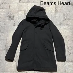 Beams Heart ビームスハート ウールジャケット コート 中綿 ダブルジップ フード取り外し可 グレー サイズS 玉FS1816