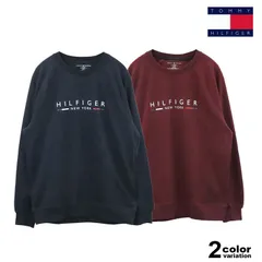 TOMMY HILFIGER トミー ヒルフィガー トレーナー クルーネック スウェット トップス 薄手 裏毛 ロゴ メンズ レディース 部屋着 ルームウェア  [09T4527]